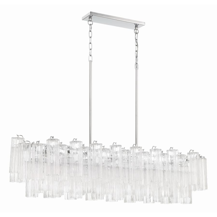 Addis 14 Light 52" Crystal Linear Chandelier - fovolighting