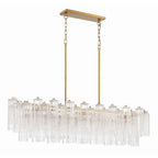 Addis 14 Light 52" Crystal Linear Chandelier - fovolighting