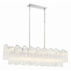 Addis 14 Light 52" Crystal Linear Chandelier - fovolighting