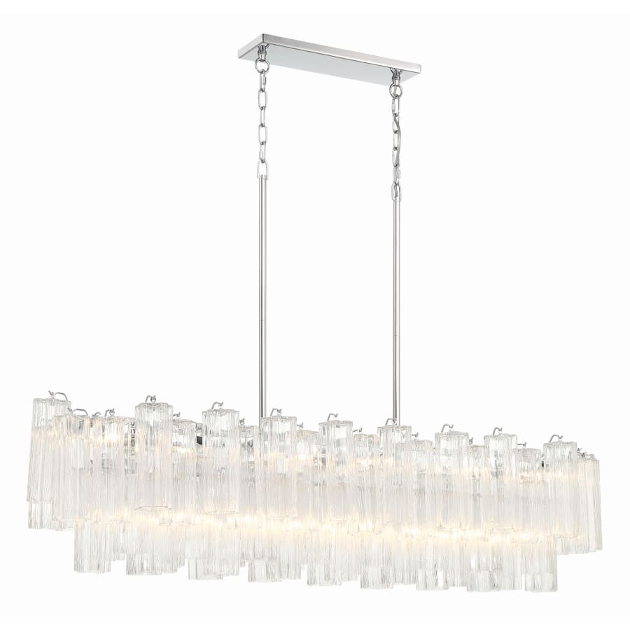 Addis 14 Light 52" Crystal Linear Chandelier - fovolighting