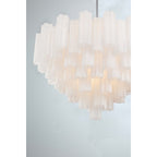 Addis 16 - Light 32" Waterfall Chandelier Aged Brass - fovolighting