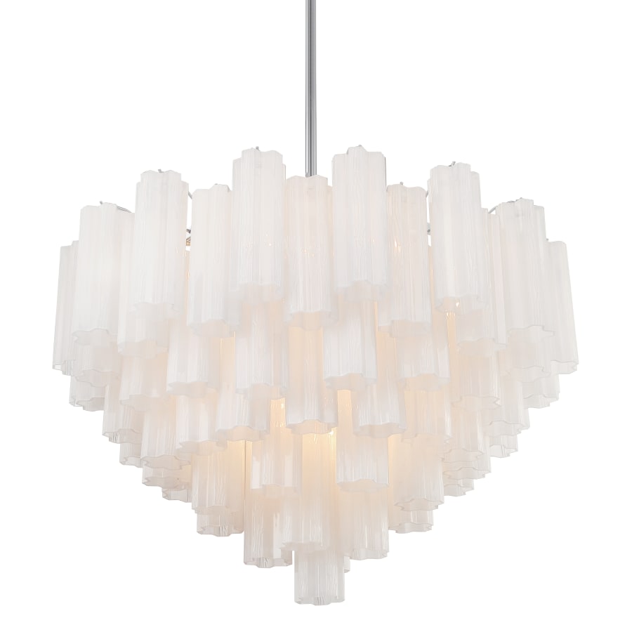 Addis 16 - Light 32" Waterfall Chandelier Aged Brass - fovolighting