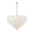Addis 16 - Light 32" Waterfall Chandelier Aged Brass - fovolighting