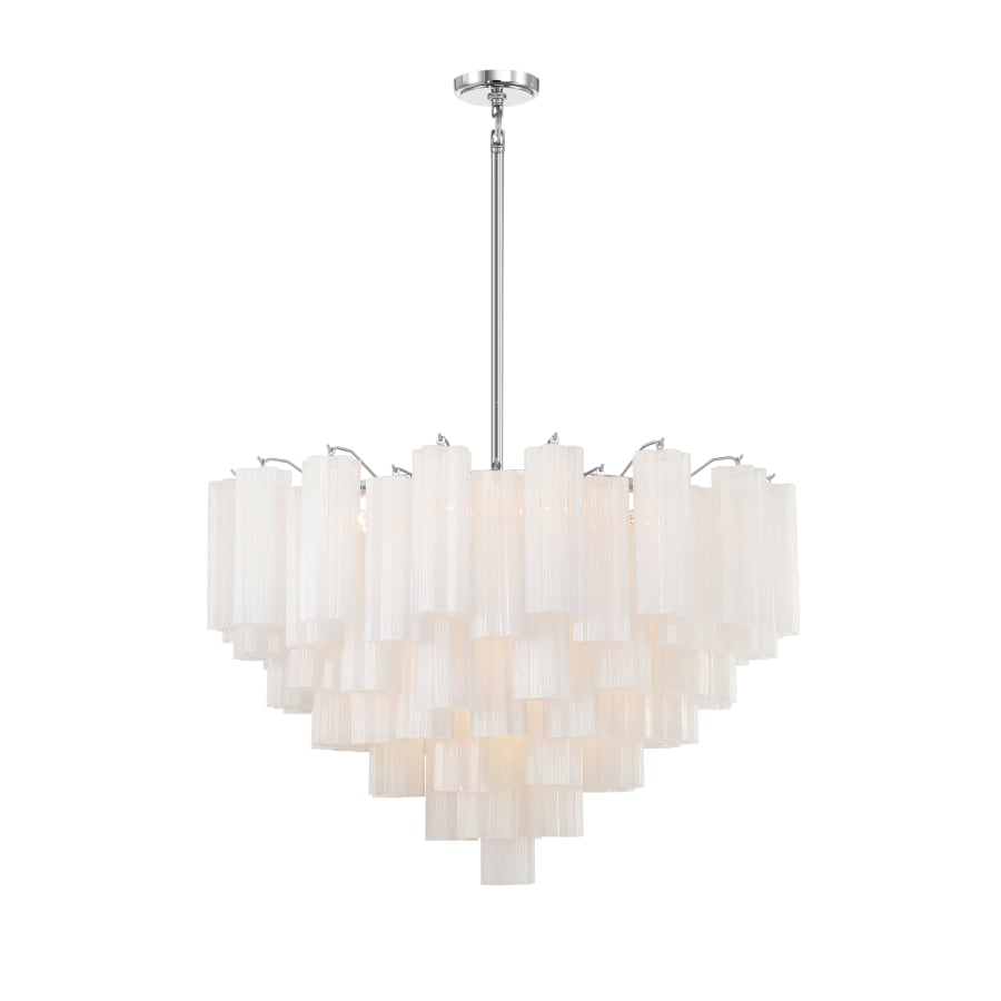 Addis 16 - Light 32" Waterfall Chandelier Aged Brass - fovolighting
