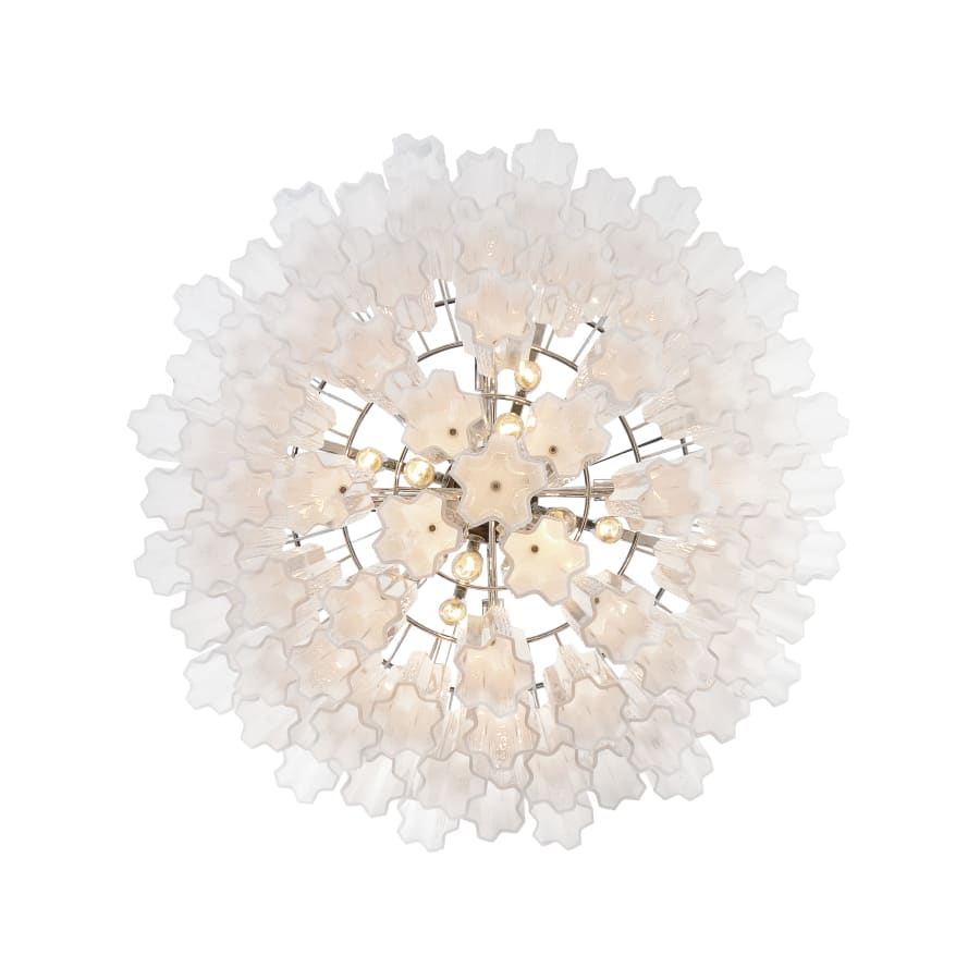 Addis 16 - Light 32" Waterfall Chandelier Aged Brass - fovolighting