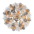 Addis 16 Light 32" Waterfall Chandelier Autumn Glass - fovolighting
