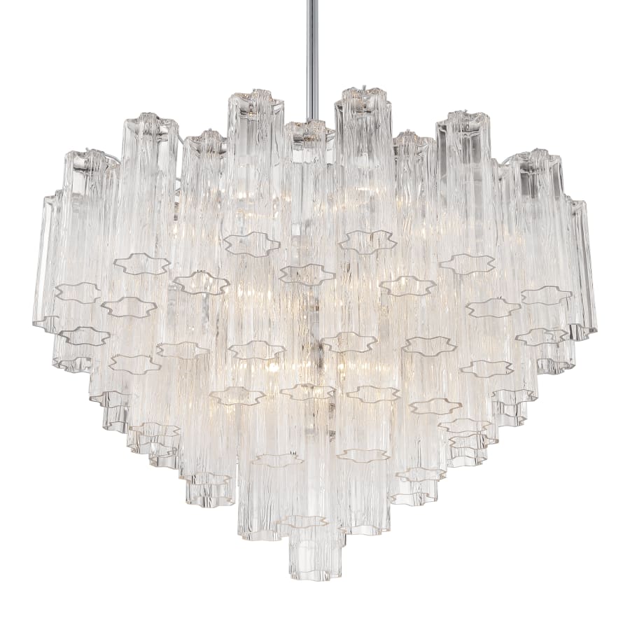 Addis 16 Light Waterfall Chandelier 32in Clear Glass - fovolighting