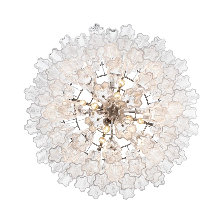 Addis 16 Light Waterfall Chandelier 32in Clear Glass - fovolighting