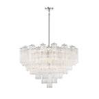 Addis 16 Light Waterfall Chandelier 32in Clear Glass - fovolighting