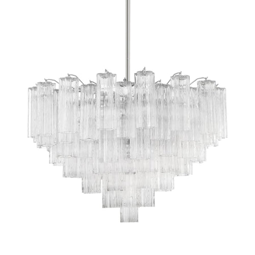 Addis 16 Light Waterfall Chandelier 32in Clear Glass - fovolighting