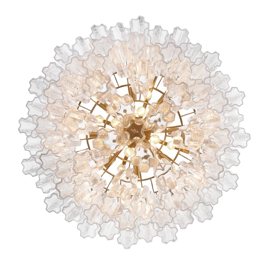 Addis 16 Light Waterfall Chandelier 32in Clear Glass - fovolighting