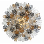 Addis 20 Light 31in Crystal Waterfall Chandelier Aged Brass - fovolighting