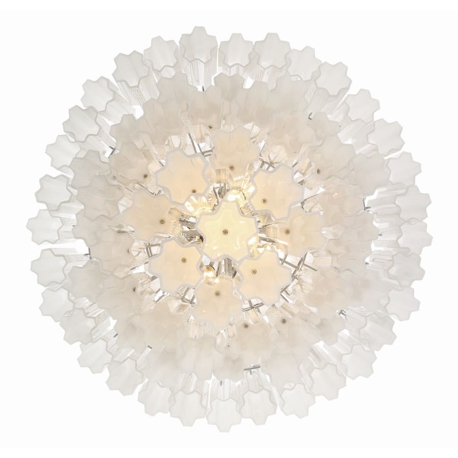Addis 20 Light 31in Waterfall Chandelier Aged Brass - fovolighting
