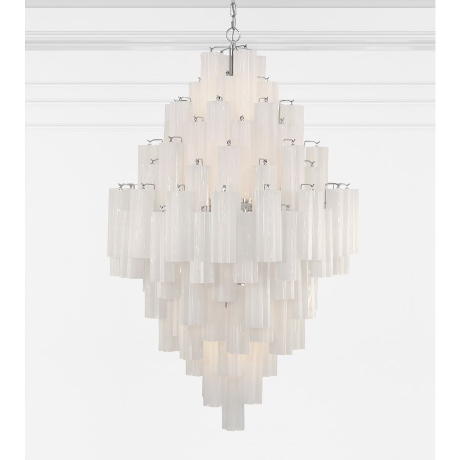Addis 20 Light 31in Waterfall Chandelier Aged Brass - fovolighting