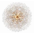Addis 20 Light Crystal Waterfall Chandelier Aged Brass - fovolighting