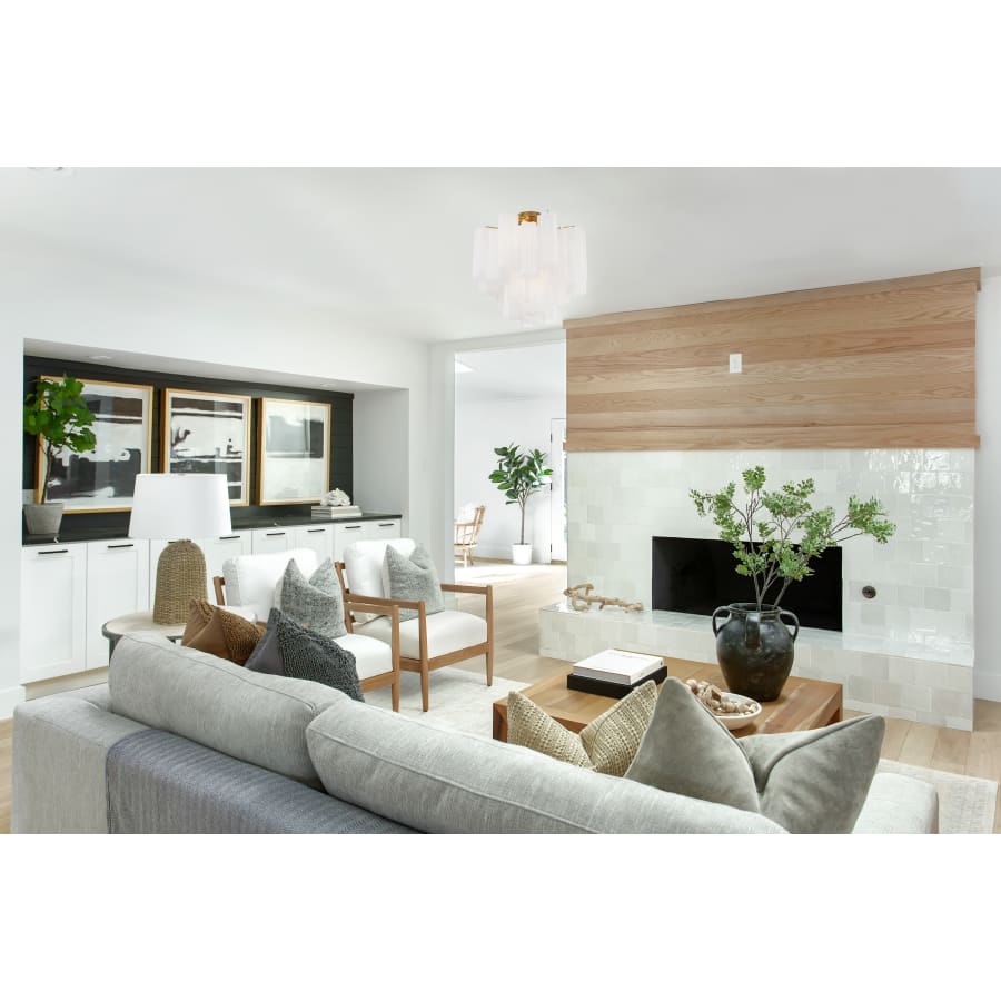 Addis 4 Light 18 in. Semi - Flush Waterfall Ceiling Fixture - fovolighting