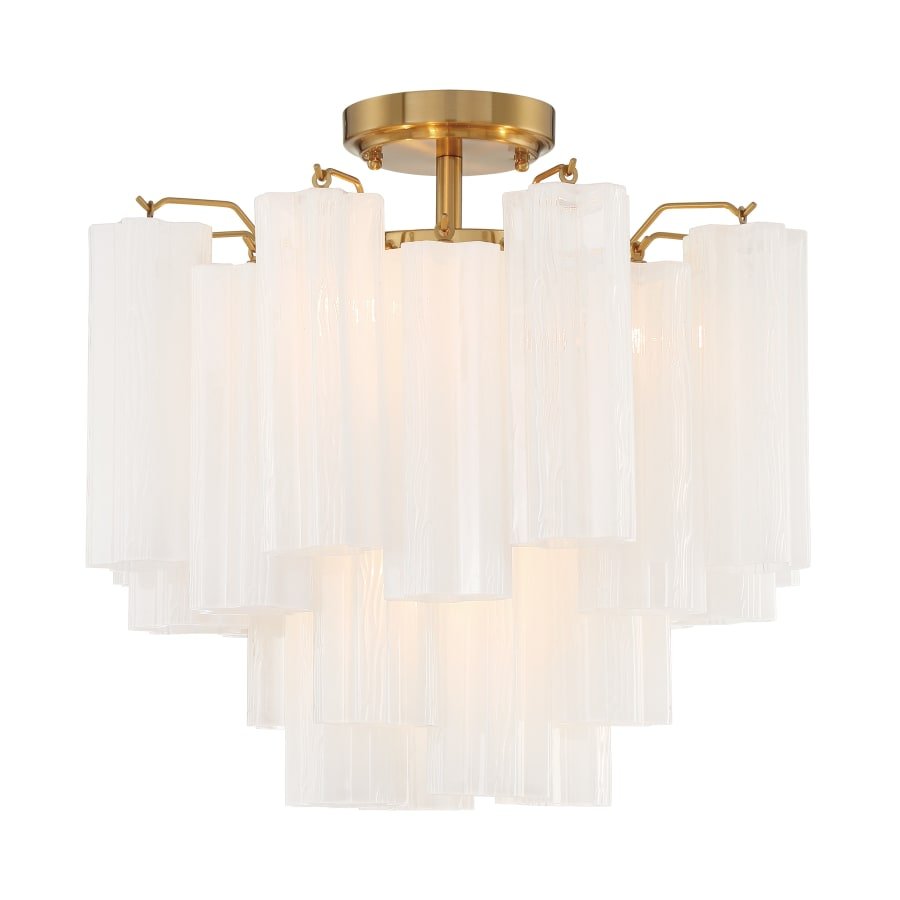 Addis 4 Light 18 in. Semi - Flush Waterfall Ceiling Fixture - fovolighting
