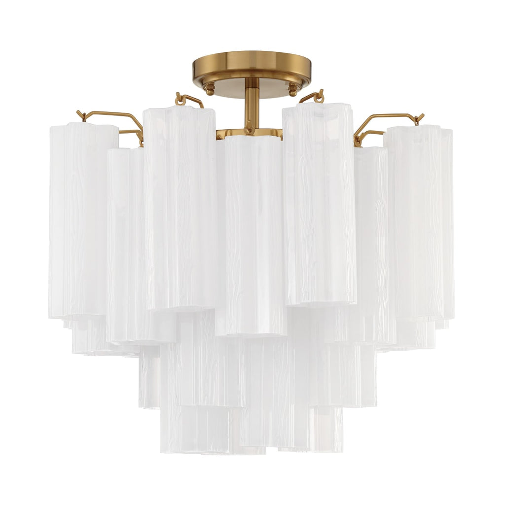 Addis 4 Light 18 in. Semi - Flush Waterfall Ceiling Fixture - fovolighting