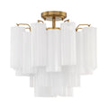 Addis 4 Light 18 in. Semi - Flush Waterfall Ceiling Fixture - fovolighting