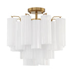 Addis 4 Light 18 in. Semi - Flush Waterfall Ceiling Fixture - fovolighting