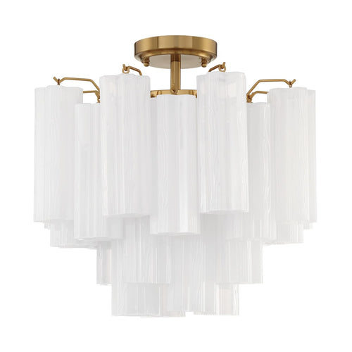 Addis 4 Light 18 in. Semi - Flush Waterfall Ceiling Fixture - fovolighting