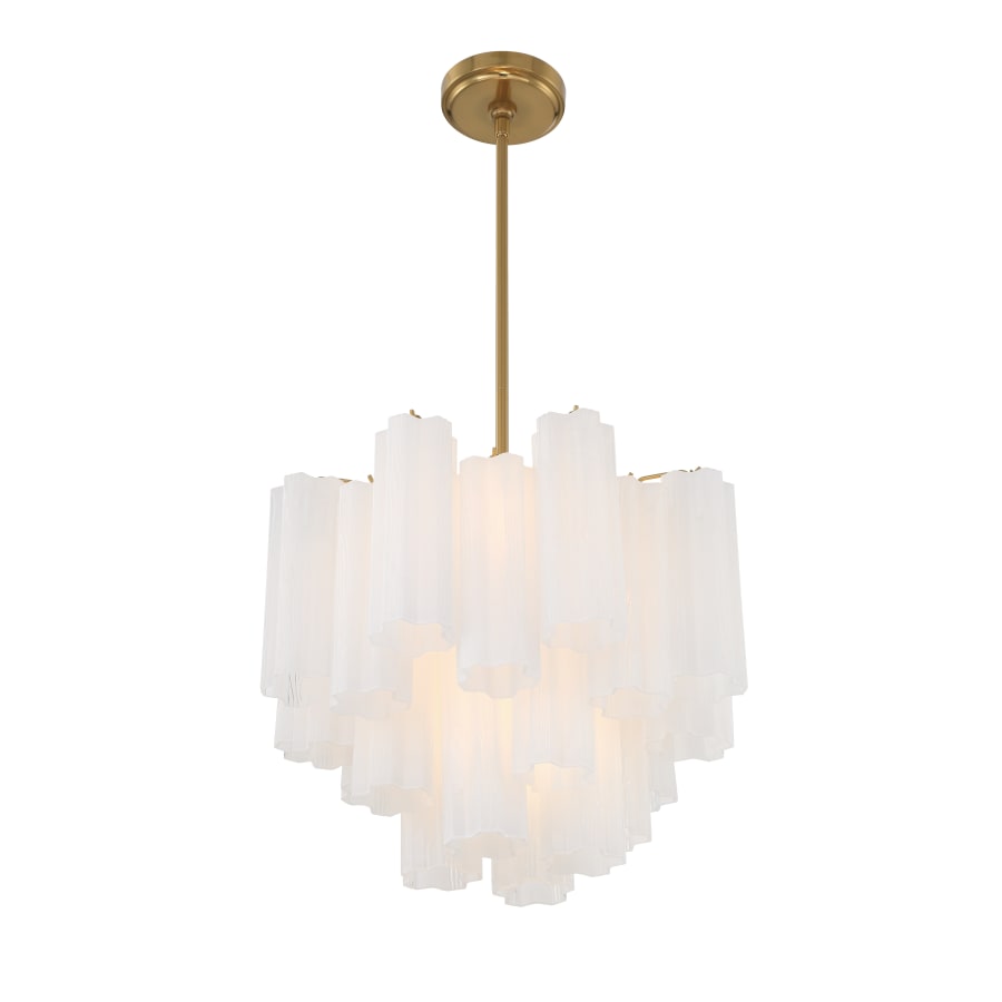 Addis 4 Light 18 in. Waterfall Chandelier White Glass - fovolighting