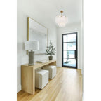 Addis 4 Light 18 in. Waterfall Chandelier White Glass - fovolighting