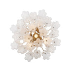 Addis 4 Light 18 in. Waterfall Chandelier White Glass - fovolighting