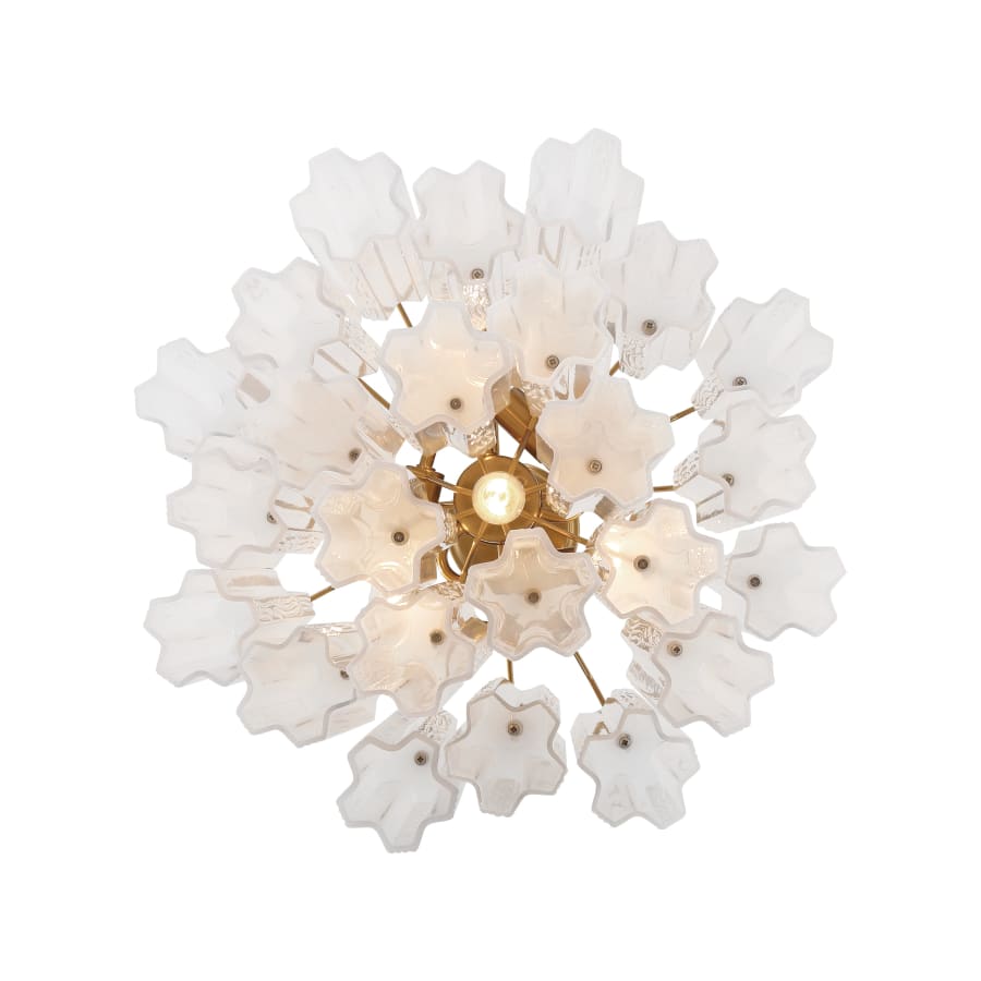 Addis 4 Light 18 in. Waterfall Chandelier White Glass - fovolighting