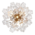 Addis 4 - Light 18" Semi - Flush Waterfall Ceiling Fixture Clear Glass - fovolighting