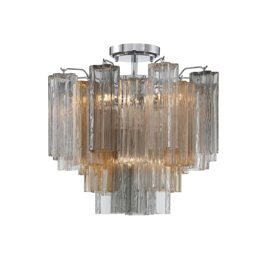 Addis 4 Light 18" Semi - Flush Waterfall Ceiling Fixture - fovolighting