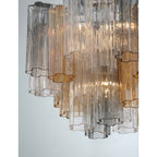 Addis 4 Light 18" Semi - Flush Waterfall Ceiling Fixture - fovolighting