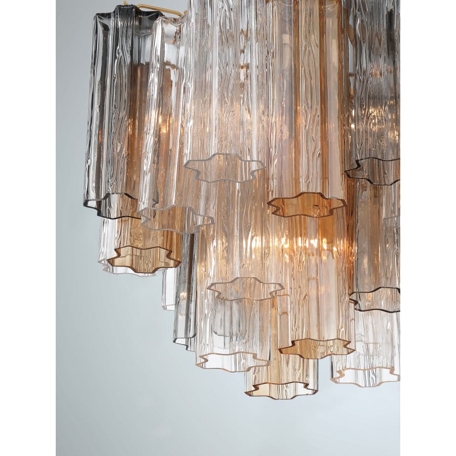 Addis 4 Light 18" Semi - Flush Waterfall Ceiling Fixture - fovolighting