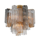 Addis 4 Light 18" Semi - Flush Waterfall Ceiling Fixture - fovolighting