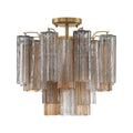 Addis 4 Light 18" Semi - Flush Waterfall Ceiling Fixture - fovolighting