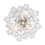 Addis 4 - Light 18in Waterfall Chandelier Clear Glass Aged Brass - fovolighting