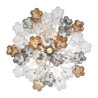 Addis 6 Light 20in Waterfall Chandelier Autumn Glass - fovolighting