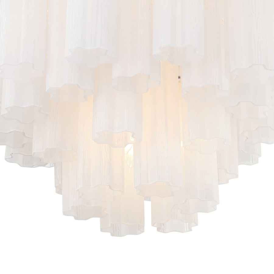 Addis 9 - Light 22 - Inch Waterfall Chandelier Aged Brass - fovolighting