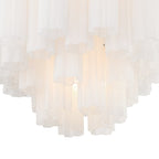 Addis 9 - Light 22 - Inch Waterfall Chandelier Aged Brass - fovolighting