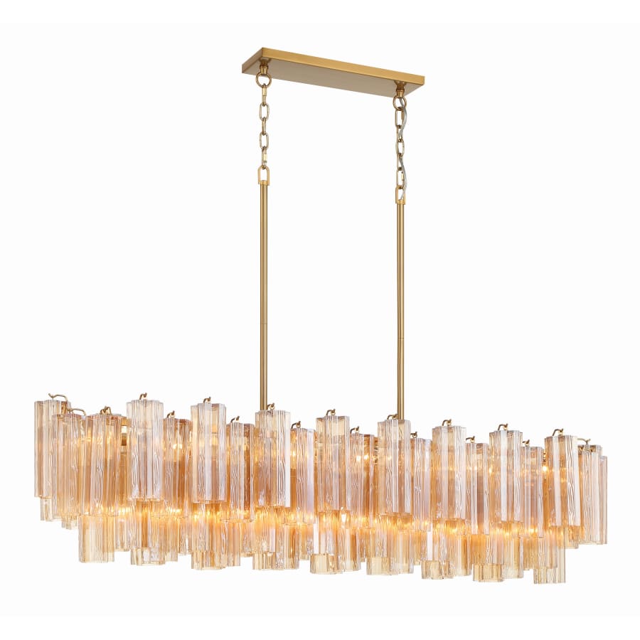 Addis Linear Crystal Chandelier 14 Light 52in - fovolighting