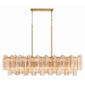 Addis Linear Crystal Chandelier 14 Light 52in - fovolighting