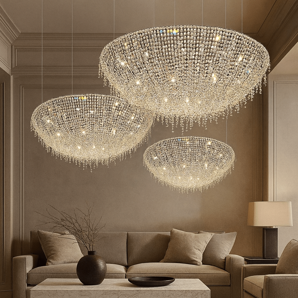 Adena Crystal Tassel Chandelier - fovolighting