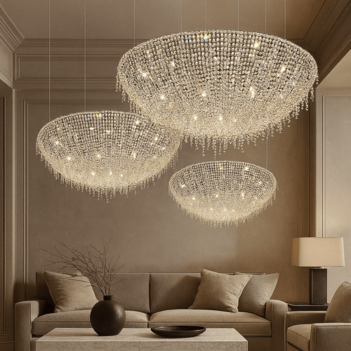 Adena Crystal Tassel Chandelier - fovolighting