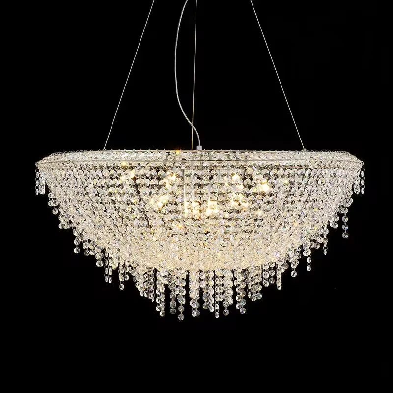 Adena Crystal Tassel Chandelier - fovolighting