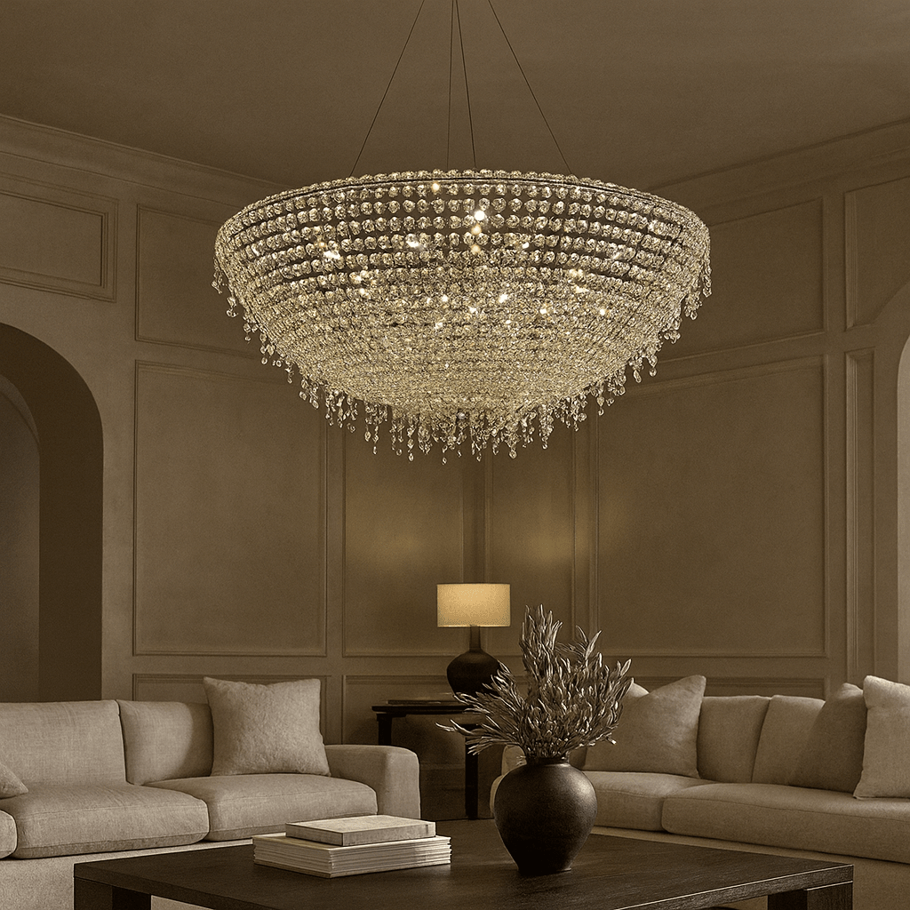 Adena Crystal Tassel Chandelier - fovolighting