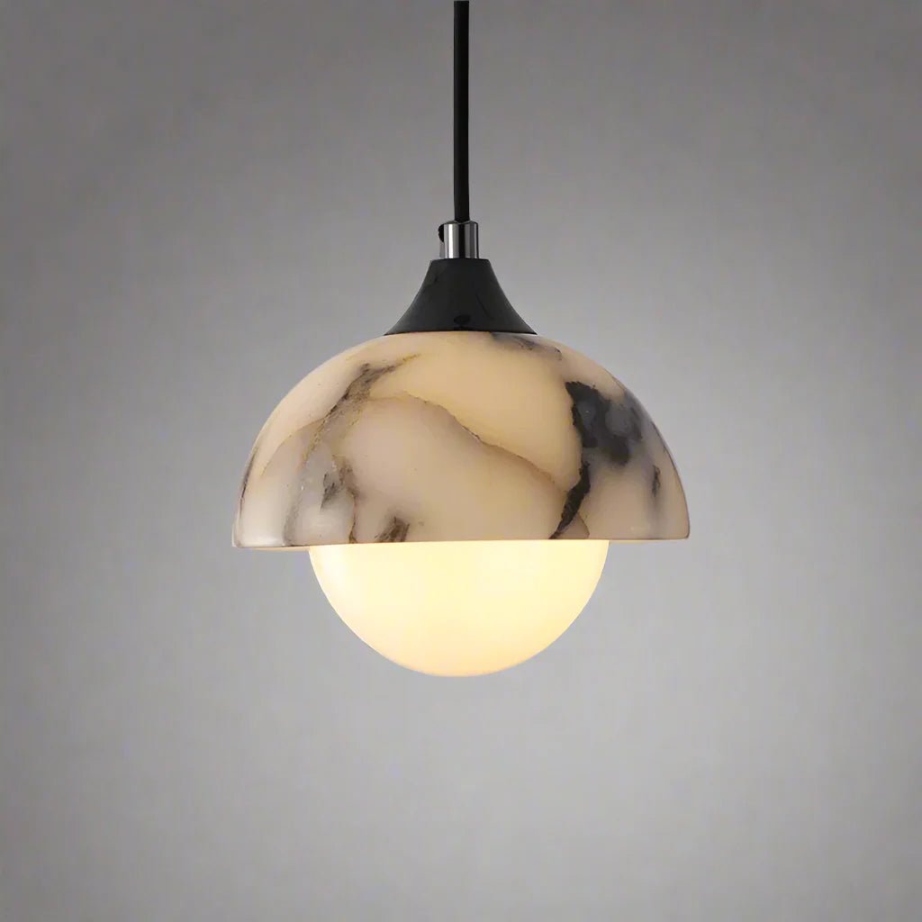 Aeris Natural Marble Pendant Light - fovolighting