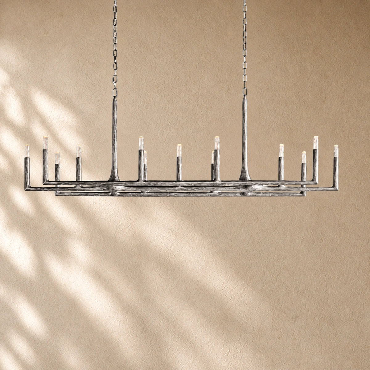 Thadria Forged Linear Chandelier 54" 72" 96"