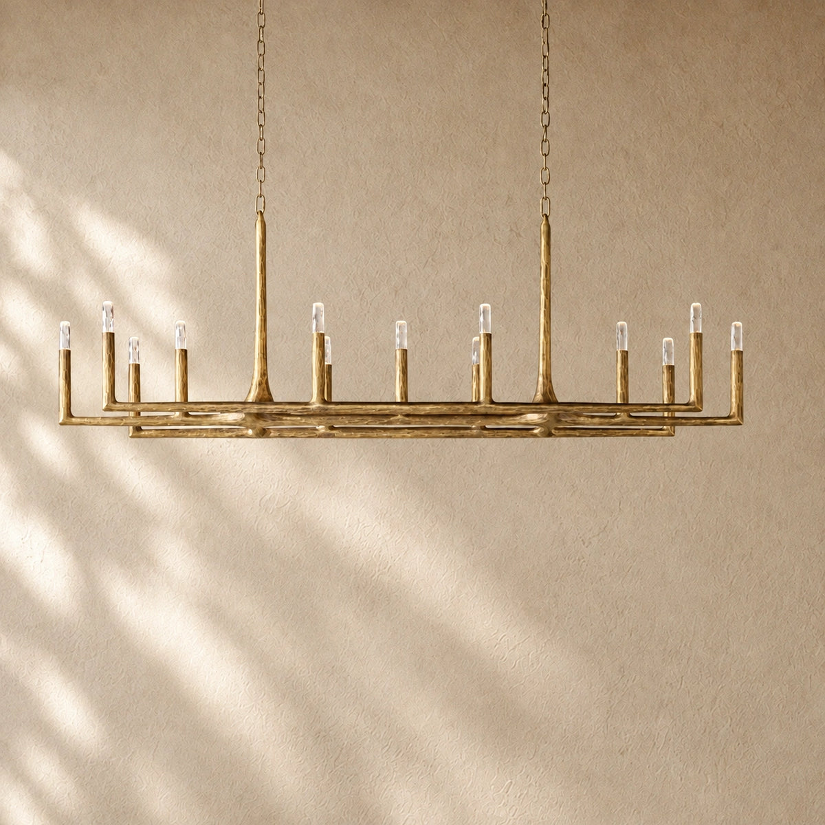 Thadria Forged Linear Chandelier 54" 72" 96"