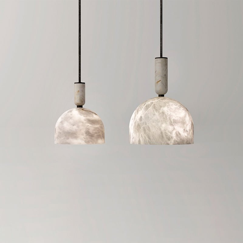 Alabaster Altus Hemisphere Pendant Light - fovolighting