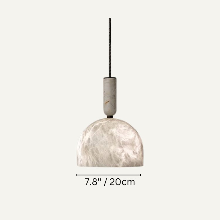 Alabaster Altus Hemisphere Pendant Light - fovolighting